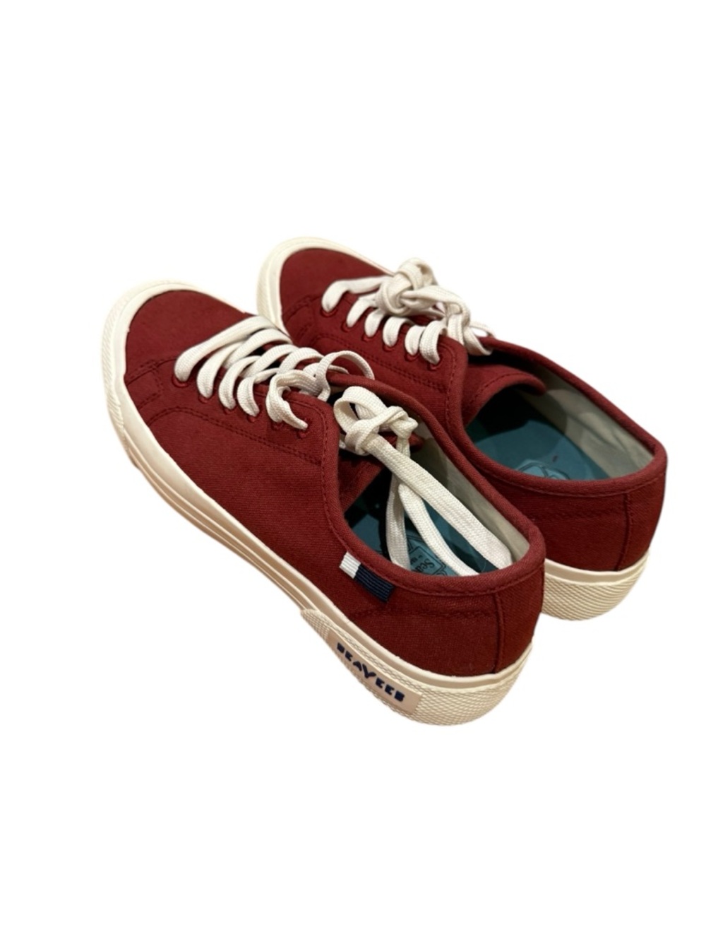 NWOT SeaVees - SeaChange Burt Henna Recycled Cotton Canvas Sneakers - Size 7 - Picture 3 of 6